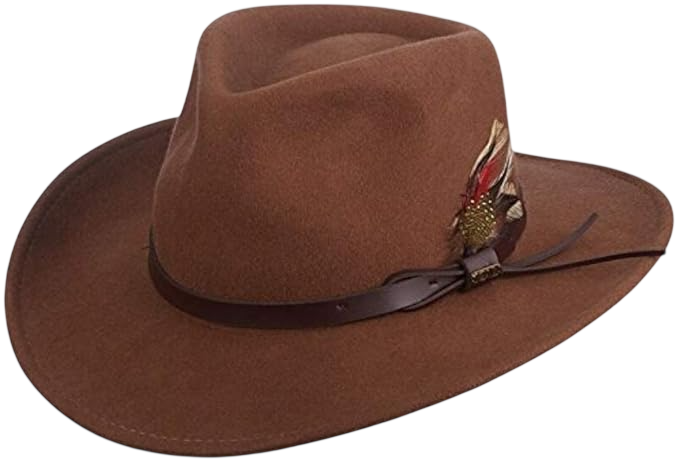 Scala Men's Crushable Felt Outback Hat