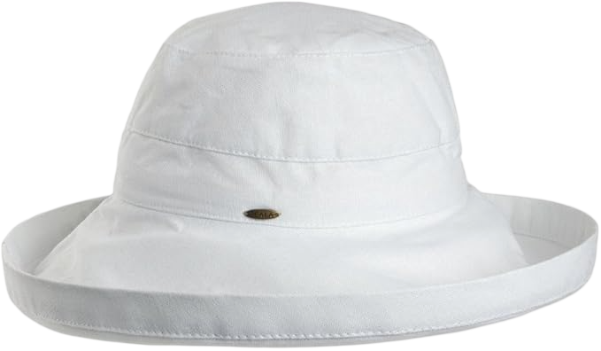 Scala Women's Cotton Big Brim Hat With Inner Drawstring